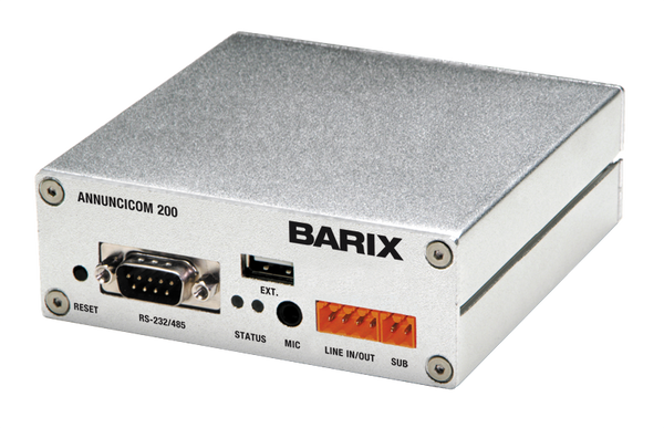 Barix Annuncicom-200: POE-Enabled IP-Audio Encoder/Decoder