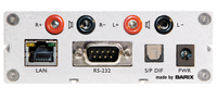 Barix Exstreamer-200:  IP-Audio Decoder with built-in amplifier.