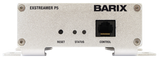 Barix Exstreamer-P5:  POE Enabled IP-Audio Decoder with built-in amplifier.