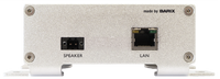 Barix Exstreamer-P5:  POE Enabled IP-Audio Decoder with built-in amplifier.