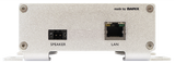 Barix Exstreamer-P5:  POE Enabled IP-Audio Decoder with built-in amplifier.